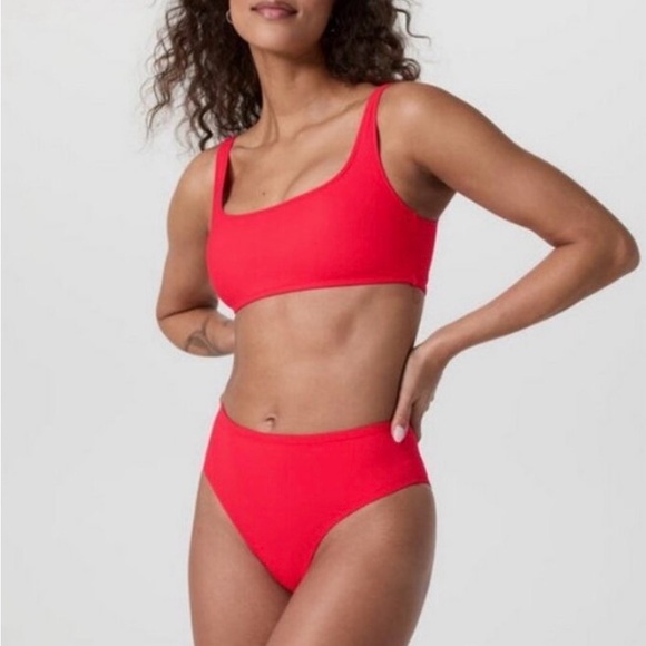 Vuori Encinitas Bikini Top- Bright Red - Picture 5 of 6